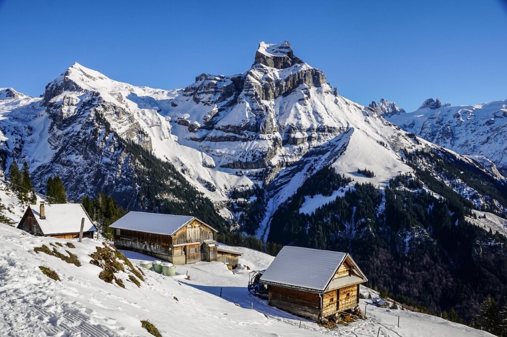 winter, mountain, alps, cottage, ski, nature, travel, exploration, outdoors, winter, ski, ski, ski, ski, ski